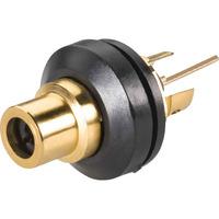 bkl electronic gold plated phono mounted socket 0101147t black