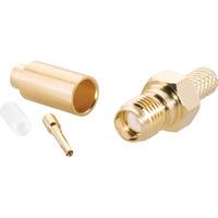 BKL 409069 SMA Plug for Crimping 50 Ohm Cable Coupling Gold Plated
