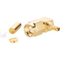 BKL 409079 SMA Plug for Crimping Angled 50 Ohm RG 58/U Gold Plated