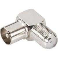 BKL 0403133 Coax Adaptor Coax Plug to F-Socket 90°