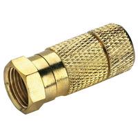 bkl 0403422 gold line f plug waterproof 6mm coax cable gold plated