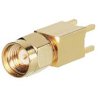 bkl 0419024 sma reverse male pcb mount vertical 50 ohm gold plated