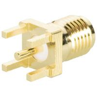 bkl 0409074 sma female pcb mount 180 50 ohm gold plated