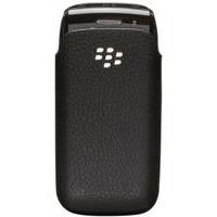 BlackBerry Pearl 3G 9105 Leather Pocket Case Cover - Black