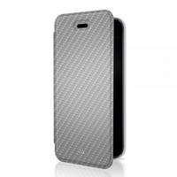 Black Rock Flex Carbon Booklet Case for Apple iPhone 5/5s/SE (Silver)