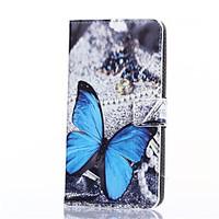 Blue Butterfly Pattern PU Leather Full Body Cover with Stand for Samsung Galaxy On7/J3/G530/On5/J1 Ace/G360