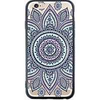 Blue Flower Mandala Back Cover Dustproof Lace Printing TPU Soft Cover for iPhone 6s 6 Plus SE/5s/5