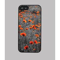 black &amp; red poppy field ipho...