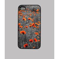 black &amp; red poppy field ipho...