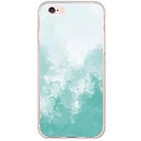 Blue Watercolor Pattern Soft Ultra-thin TPU Back Cover For iPhone 6 Plus/6s/6/5s/5