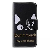 Black Cat Painted PU Phone Case for Galaxy Grand Prime/Core Prime/J5/J1