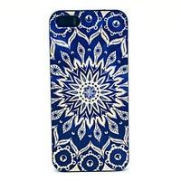 Blue Flower Pattern Hard Back Case for iPhone 5/5s/SE