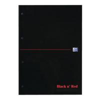 Black n Red A4 Refill Pad Feint and Margin 300 Page