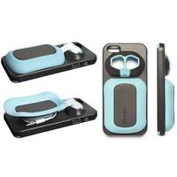 Blue/Black iPhone Case Headphones Case 5/5S