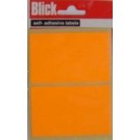 Blick Label Fluo Bag 50x80mm Org 010852 - 20 Pack