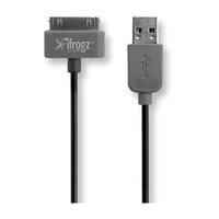 black ifrogz unique synch apple charge cable