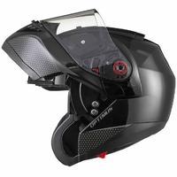 black optimus sv flip front motorcycle helmet tinted visor kit