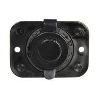 Black 12v & 24v Single Usb Flush Mount Power Socket