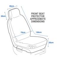 Black Pair Of Front Seat Protectors