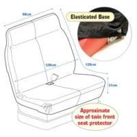 Black Van Twin Front Seat Protector