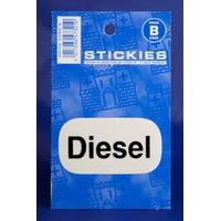 Black Diesel Fuel Sticker