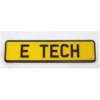 black uk number plate holder