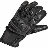 black spike leather motorcycle gloves