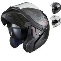 Black Optimus SV Max Vision Flip Front Motorcycle Helmet