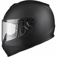 Black Titan Solid Motorcycle Helmet