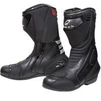 Black Strike Waterproof Motorcycle Boots