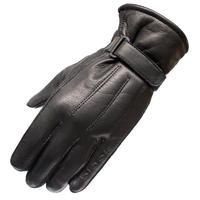 black vapour leather motorcycle gloves