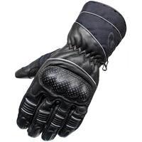 Black Vector Leather Motorcycle Gloves