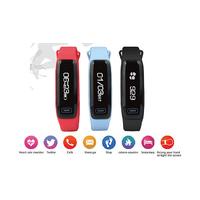 Bluetooth Wristband Fitness Tracker with Heart Rate Monitor - 3 Colours