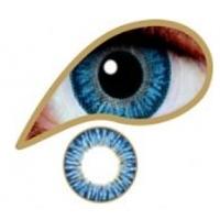 Blue Rush 3 Month Natural Coloured Contact Lenses (MesmerEyez Blendz)