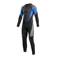Bluedive Women\'s Men\'s 3mm Full Wetsuit Thermal / Warm Quick Dry YKK Zipper Compression Full Body Nylon Neoprene Diving Suit Long Sleeve