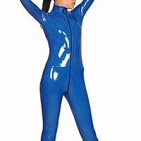 Blue PVC Unisex Catsuit