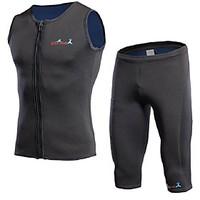 BlueDive Unisex 2mm Wetsuit Shorts Wetsuits Dive Skin Suit Thermal / Warm Quick Dry Front Zipper Compression Nylon Neoprene Diving Suit