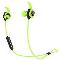 Bluetooth Earphone Wireless Sports Headphones Bass Stereo Earbuds With Ear Hook Mic Voice Prompt Handsfree Noise Reduction Sweatproof for Phone