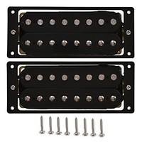 black 8 string guitar pickup set double coil humbucker for electric gu ...