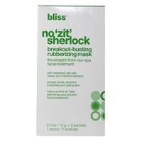 Bliss No 'zit' Sherlock Breakout-Busting Rubberizing Mask 14g x 6 packets