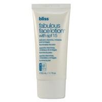 Bliss Fabulous Face Lotion with spf 15 50ml