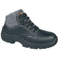 Black size 12 non metal safety hiker boot dual density pu sole and polycarbonate toe cap