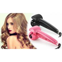 black automatic hair styling curling