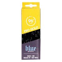 blue sport titanium waxed 96 roller skate laces