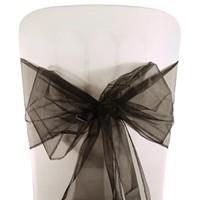 Black Organza Chair Sashes