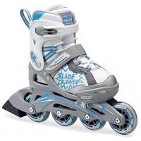 Bladerunner Kids Adjustable Inline Skates - 2016 Phaser Silver/Blue