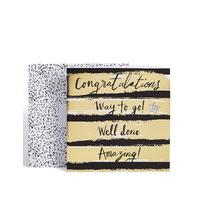 black gold congratulations card