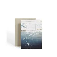 Blue water Background Sympathy Card