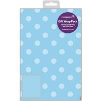 Blue Polka Dot Gift Wrap