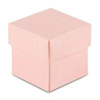 blush pink square favour box with lid